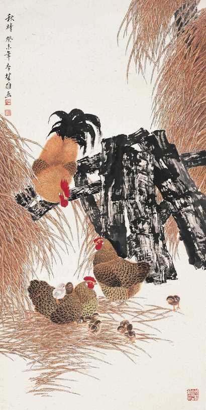 方楚雄 2003年作 秋晴 立轴